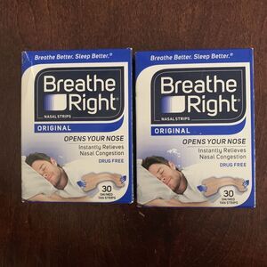 Breathe‎ Right Original S/M Sizes 2 Boxes (60 Strips) Exp 2026 A4